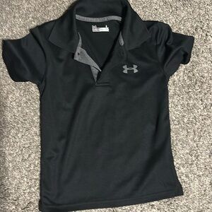 Under Armour Boys polo black size 4